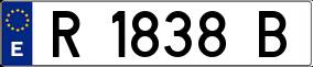 Trailer License Plate